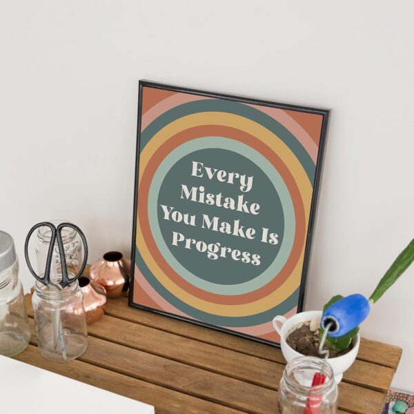 HerZii Prints Growth Mindset Posters - Set of 8 Motivational Poster For Classroom, Positive Affirmations Quotes Wall Art, Classroom Decaration Posters, 8x10 UNFRAMED - Image 5