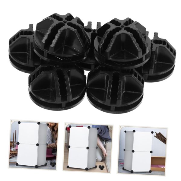MAGICLULU 15Pcs Modular Closet Connectors Plastic Connectors for Wire Grid Cube Storage Versatile Organization for Home Office Create Custom Configurations - Image 9