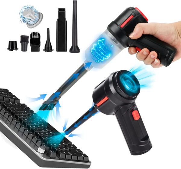 Air Duster - Computer Vacuum Cleaner - for Keyboard Cleaning- Cordless Canned Air- Powerful - Energy-Efficient(Air-01) - Image 8