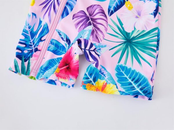 UMELOK Baby Girl Swimsuit Infant Rash Guard Swimwear UPF 50+ Sun Protection Bathing Suit - Image 4