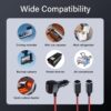 SinLoon 12V Car Cigarette Lighter Splitter Adapter with 2 Independent Switches 16AWG Cigarette Lighter 1 Male to 2 Female Sockets Y Splitter Power Cable with 15A Fuse 0.3M/1FT - Image 7