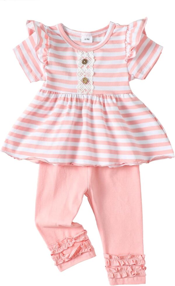 Baby Girl Clothes Toddler Girl Outfits Ruffle Shirt Pants Cute Infant Outfit Set Baby Girl Fall Winter Clothes