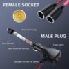 SinLoon 12V Car Cigarette Lighter Splitter Adapter with 2 Independent Switches 16AWG Cigarette Lighter 1 Male to 2 Female Sockets Y Splitter Power Cable with 15A Fuse 0.3M/1FT - Image 3