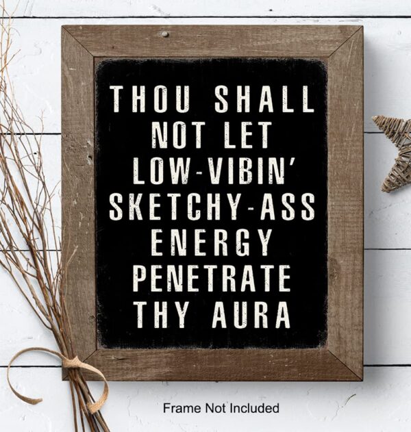 Motivation Quotes Wall Art - Funny Quotes Wall Art & Decor - Funny Sayings Wall Decor - Positive Quotes Poster - Entrepreneur Gifts - Home Office Decor - Man cave Sign - Inspiration - UNFRAMED 8x10 - Image 7
