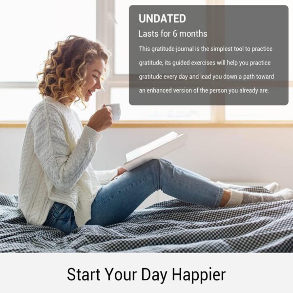 The Gratitude Journal - Inspire Thankfulness, Mindfulness, Positivity, Happiness, Affirmation, Productivity & Self Care - Undated Daily Reflection & Gratitude Journal for Women & Men - Upgraded with - Image 6