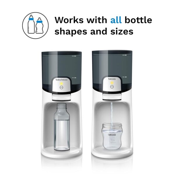 Baby Brezza Instant Baby Bottle Warmer - Fast Water Warmer Instantly Dispenses 24/7 in 3 Temperatures, White - Image 4