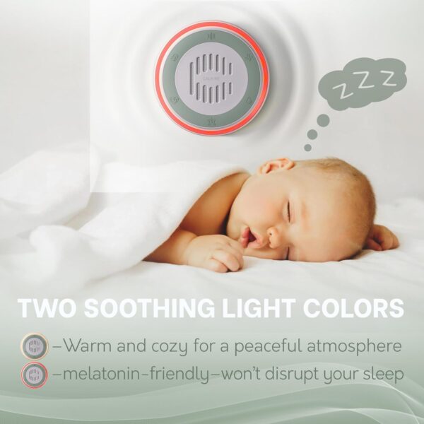 Wall Plug in White Noise Machine for Office Privacy & Noise Canceling, White Noise Fan Sound Machine for Sleeping Adults & Baby, Therapy Noise Blocker with 20 Soothing Sounds & Nightlight by Calm Me. - Image 5