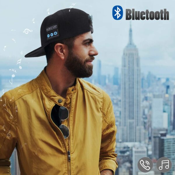 Hat with Bluetooth Speaker Adjustable Music Hat Bluetooth Cap for Outdoor Sports Baseball Cap, The Birthday Gifts for Men/Women/Boys/Girls - Image 4