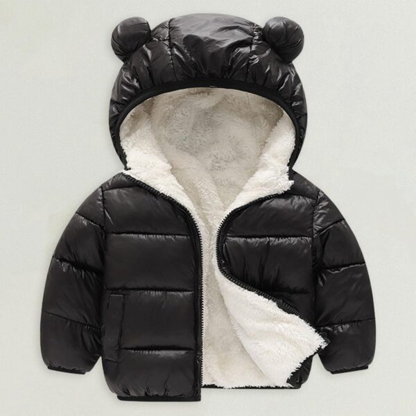 Kids Baby Warm Girls Boys Winter Warm Jackets Sweatshirt Coats Toddler Half Zip Pullover - Image 2