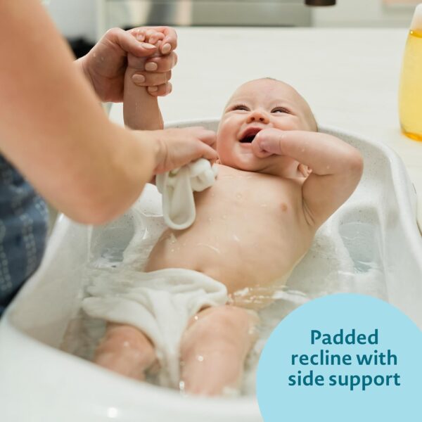 The First Years Rain Shower Baby Bath Tub Set - Includes Convertible Bath Tub and Sling with Soothing Spray - Baby Bath Seat and Spa for Newborn to Toddler - Baby Bath Essentials - Image 4