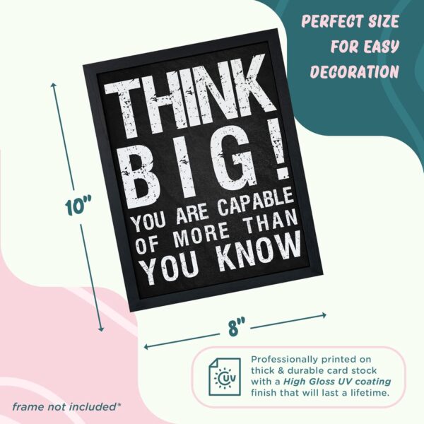 L&O Goods Inspirational Wall Art Decor Posters | Motivational Posters | Positive Quotes & Sayings | Six 8 x 10 Art Prints (Not Framed) Perfect Decorations For Any Room | Set 1 - Image 3