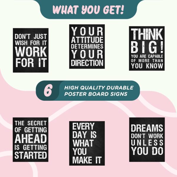L&O Goods Inspirational Wall Art Decor Posters | Motivational Posters | Positive Quotes & Sayings | Six 8 x 10 Art Prints (Not Framed) Perfect Decorations For Any Room | Set 1 - Image 5