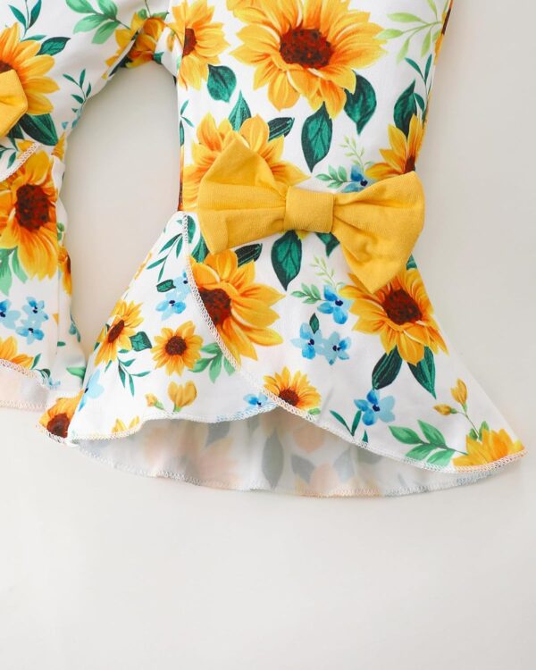 Newborn Baby Girl Clothes Outfits Infant Clothing Ruffle Romper Top Floral Pants Outfit Sets for Baby Girls 0-18M - Image 6