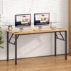 Need Home Office Desk - Large Computer Desk Sturdy Table Foldable Desk Gaming Computer Table No Assembly Required AC5BB 60 inch - Image 2