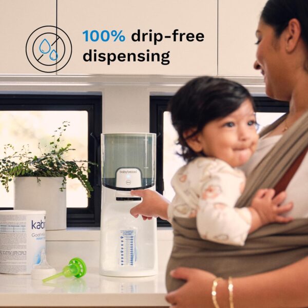 Baby Brezza Instant Baby Bottle Warmer - Fast Water Warmer Instantly Dispenses 24/7 in 3 Temperatures, White - Image 6