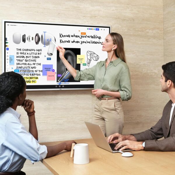 Vibe S1 4K UHD Smart Board, 75 Inch Digital Whiteboard for Office and Classroom, Electronic Presentation Meeting Device for Hybrid Work, Interative Touchscreen Display, Chrome OS and 250+ Free Apps - Image 6
