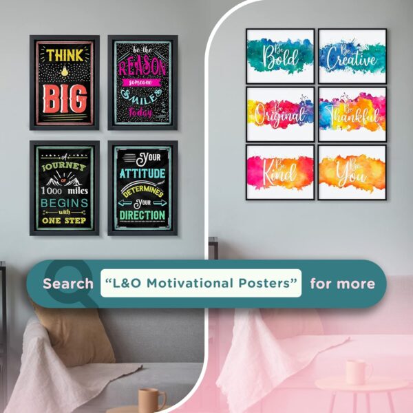 L&O Goods Inspirational Wall Art Decor Posters | Motivational Posters | Positive Quotes & Sayings | Six 8 x 10 Art Prints (Not Framed) Perfect Decorations For Any Room | Set 1 - Image 6