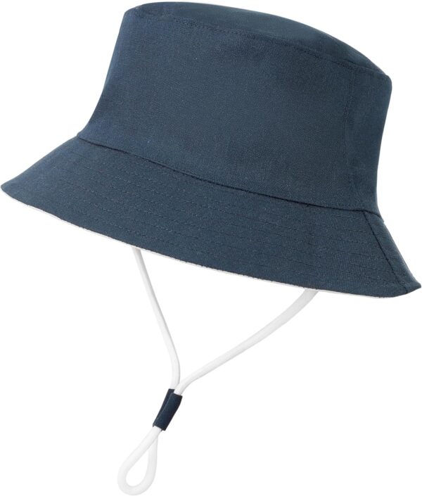 Baby Boy Sun Hat Toddler Summer Protection Beach Hat Toddler Girl Summer Bucket Hat Cotton Linen Baby Hat