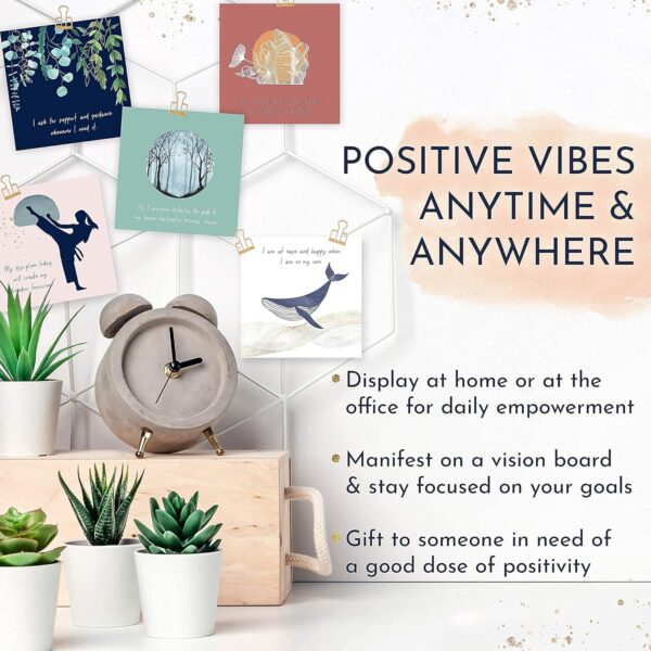 RYVE 52 Positive Affirmation Cards for Women – Mindfulness Prompts with Inspirational Quotes for Daily Motivation & Meditation – Inspirational and Daily Affirmations Cards, Inspirational Gifts - Image 5