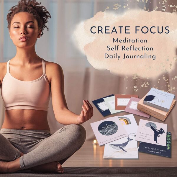 RYVE 52 Positive Affirmation Cards for Women – Mindfulness Prompts with Inspirational Quotes for Daily Motivation & Meditation – Inspirational and Daily Affirmations Cards, Inspirational Gifts - Image 6