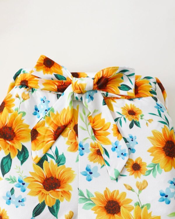 Newborn Baby Girl Clothes Outfits Infant Clothing Ruffle Romper Top Floral Pants Outfit Sets for Baby Girls 0-18M - Image 5