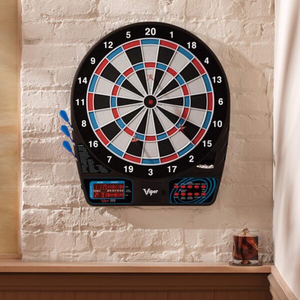 Viper by GLD Products 777 Electronic Dartboard Sport Size Over 40 Games Auto-Scoring LCD Cricket Display Impact-Tough Target for Lasting Durability and Ultra-Thin Spider for Fewer Bounce Outs with Soft Tip Darts, black, one size - Image 17