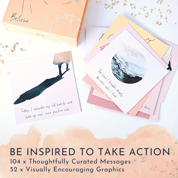 RYVE 52 Positive Affirmation Cards for Women – Mindfulness Prompts with Inspirational Quotes for Daily Motivation & Meditation – Inspirational and Daily Affirmations Cards, Inspirational Gifts - Image 7