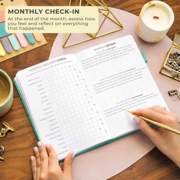 Clever Fox Gratitude Journal – Happiness, Positivity & Affirmation Daily Journal – Inspirational Daily Notebook – 3 Months, A5 (Mint) - Image 5