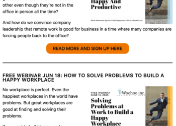 “Distant work” and “Easy methods to discover and clear up issues” – The Chief Happiness Officer Weblog
