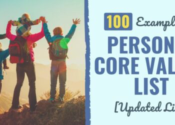 100 Examples of Private Core Values Listing
