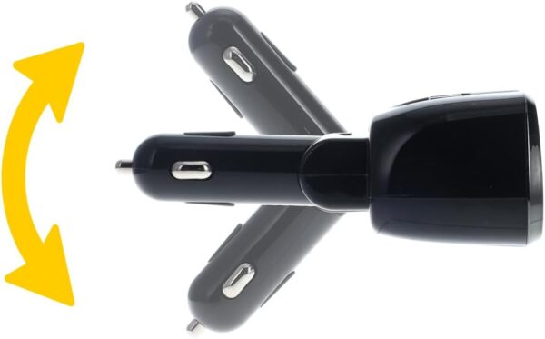 PowerDrive 12V 2-Way Adapter with USB and USB-C Ports LED Display 80W Output Cigarette Socket Splitter Adapter - Image 9