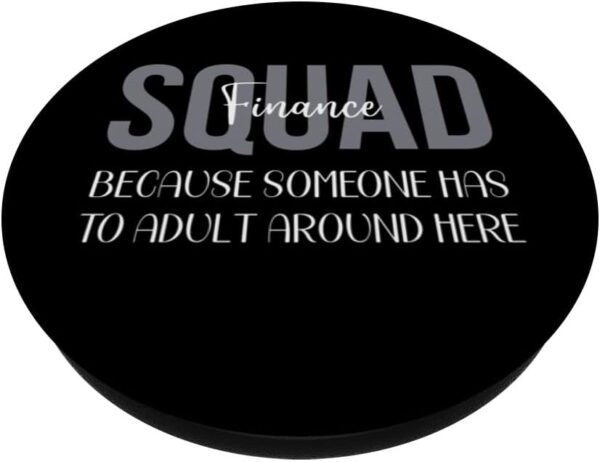 Finance Department Women Team Men Finance Squad Financial PopSockets Standard PopGrip - Image 2