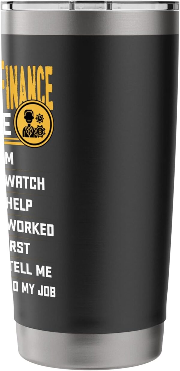 Funny Departments of Finance Hourly Rate Stainless Steel Insulated Tumbler - Image 2