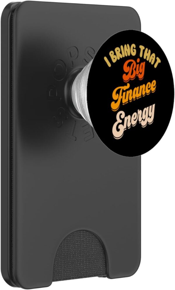 Finance Department Women Funny Team Men Big Finance Energy PopSockets PopWallet for MagSafe