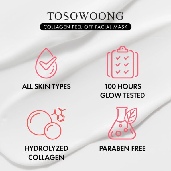 Real Collagen Fit, Hydrolyzed Collagen Wrapping Mask, Peel Off Facial Mask for elasticity, Hydrating, Glow, Glass Skin, Face Moisturizer, Self Care, Korean Skin Care, 50ml, 1.69 fl. oz. - Image 6