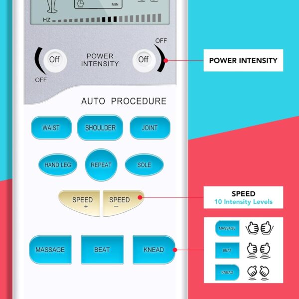 Easy@Home TENS Unit Muscle Stimulator - Electronic Pulse Massager, 510K Cleared, FSA Eligible OTC Home Use Handheld Pain Relief Therapy Device-Pain Management Machine Gift for Mom Dad - EHE009 - Image 4