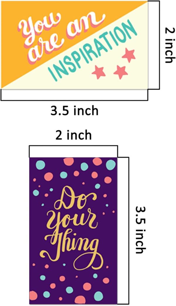 Youngever 300 Pack Motivational Quote Cards, 100 Unique Inspirational Designs Cards, Business Card Sized Encouragement Cards, Gifts for Employees, Thinking of You Gifts, Appreciation Cards - Image 2