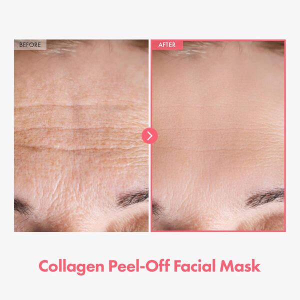 Real Collagen Fit, Hydrolyzed Collagen Wrapping Mask, Peel Off Facial Mask for elasticity, Hydrating, Glow, Glass Skin, Face Moisturizer, Self Care, Korean Skin Care, 50ml, 1.69 fl. oz. - Image 4