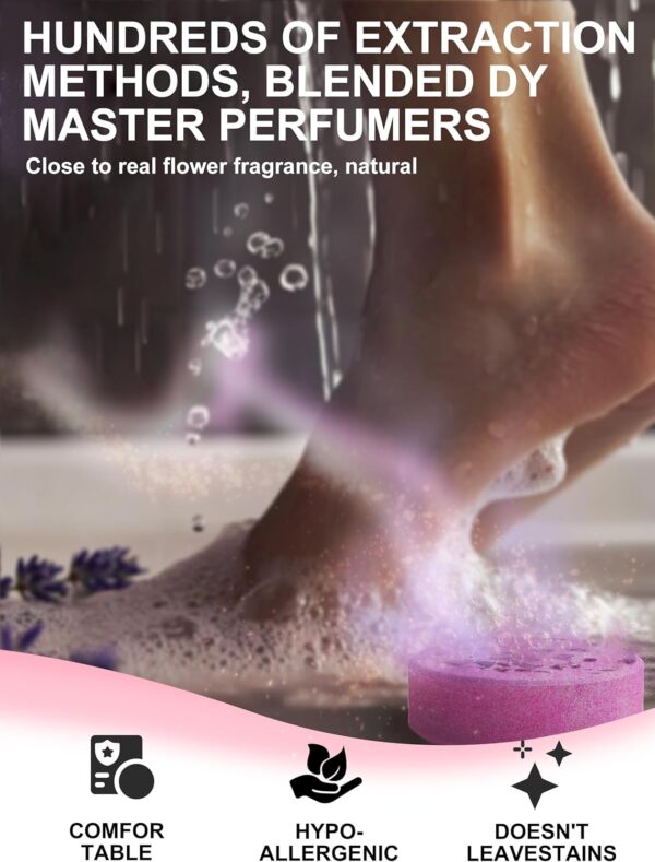 Shower Steamers Aromatherapy Stocking Stuffers 8 Scents, Christmas Gifts for Women Elegant Packaging Birthdays Gifts for Mom, Lavender Natural Essential Oil Home Spa Self Care & Relaxing - Image 4