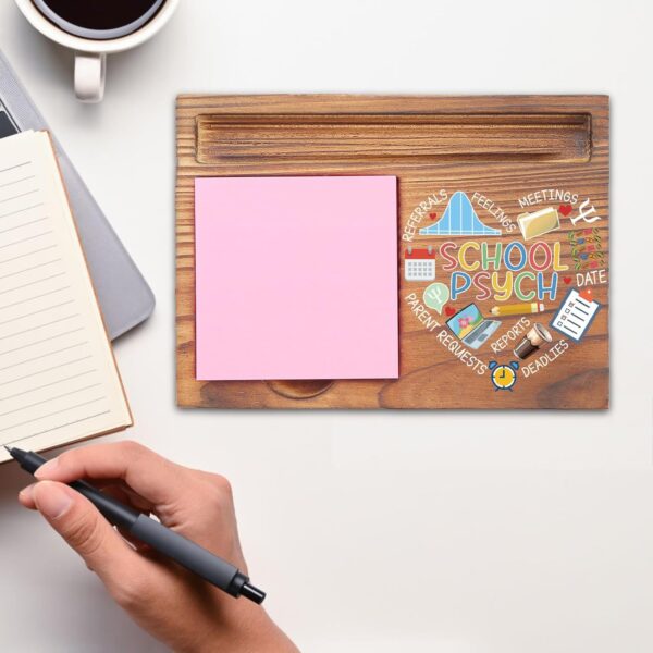 School Psych Gifts, School Psychologist Appreciation Gifts Thank You Gifts for School Psych Behavior Therapist, Positivity Gifts Desk Self-Stick Note Pad Holders EDP03 - Image 3