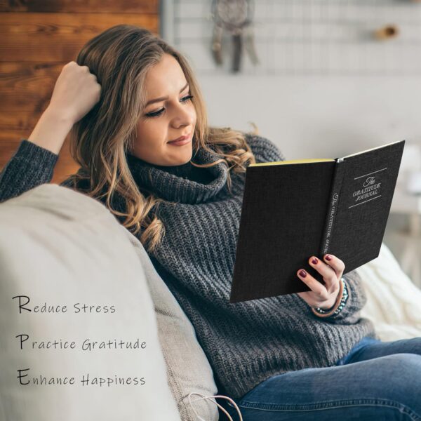 The Gratitude Journal, manifestation journal, Daily Journal with Prompts for Affirmation, Happiness, Mindfulness, Positivity, Wellness, Undated Journal for Women & Men(8.5 * 5.5 inches) - Image 6