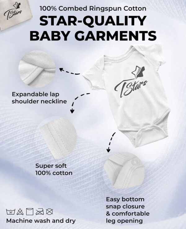 Tstars I Have the Best Dad Ever Father's Day Baby Outfit | Gift for New Dads Infant Boy Girl Bodysuit - Image 4