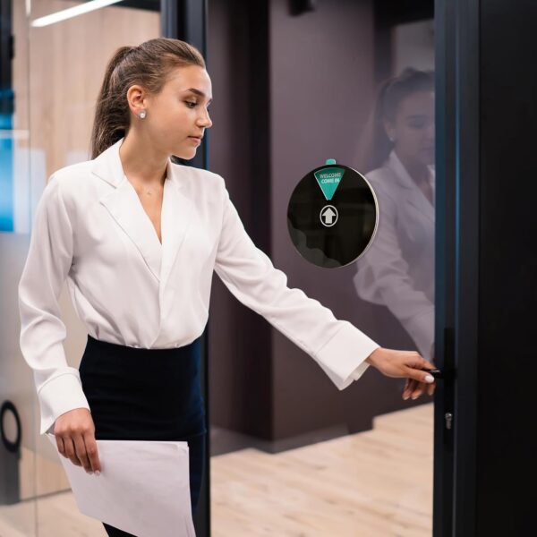 Office Door Signs, Essentials - Rotating Status Door Sign - Do not Disturb, Out of Office, In a Meeting, Back Soon, Working Remotely, Welcome Come In - Dual Mounted Fit For Door, Wall or Window - Image 6