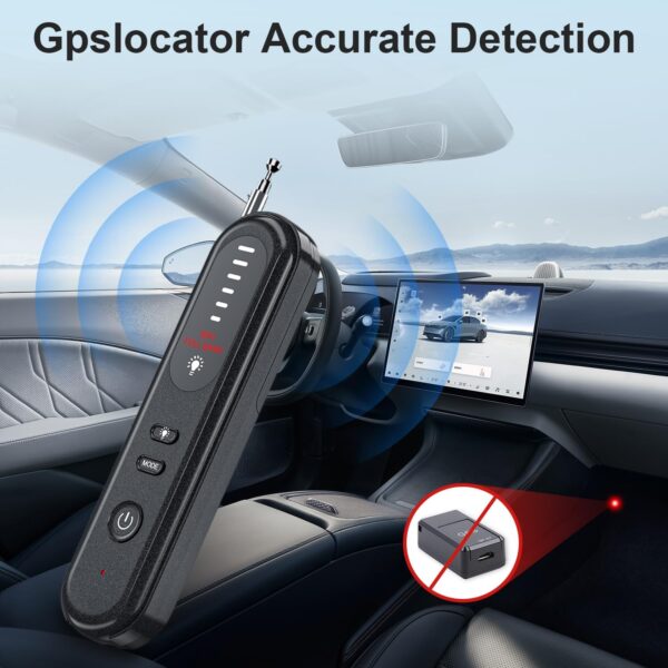 Hidden Camera Detector - 2025 Hidden Bug and Camera Detector GPS Detector, Hidden Device Detector for Travel丨 Hotels丨Home丨Office, 6 Levels Sensitivity - Image 4