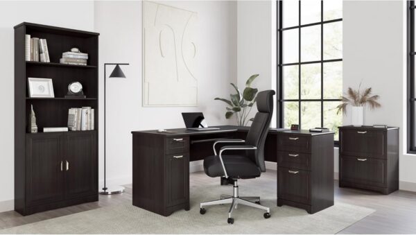 Realspace® Modern Comfort Modee Vegan Leather High-Back Executive Office Chair, Black/Chrome, BIFMA Compliant - Image 4