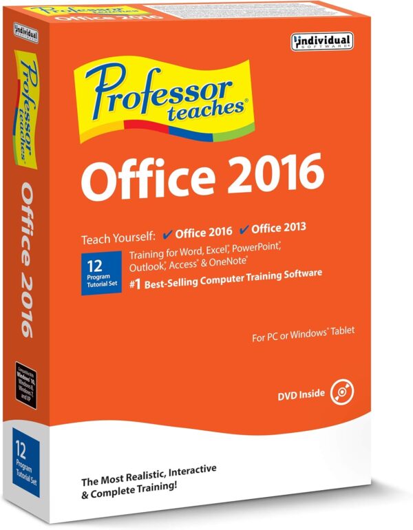 Individual Software PROFESSOR TEACHES OFFICE 2016