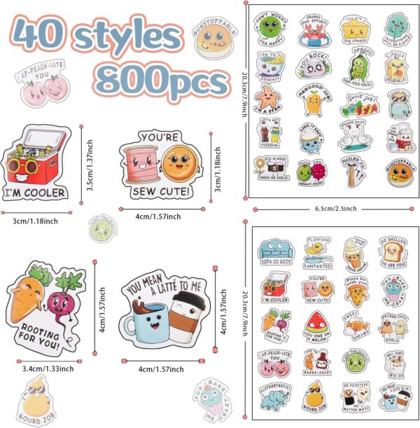 800pcsTeacher Classroom Motivational Stickers for Kids Students (800 pcs Teacher stickers2) - Image 2
