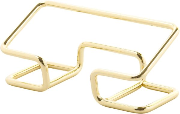 Business Card Holder for Desk, Cute Metal Card Organizers and Office Desk Accessories for Men and Women (Golden) - Image 2