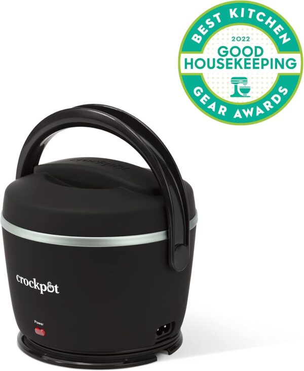 Crock-Pot Electric Lunch Box 20-Ounce Portable Food Warmer Black Licorice Perfect for Travel On-the-Go & Office Use | Stylish Spill-Free & Dishwasher-Safe | Ideal Men & Women's Gifts - Image 8