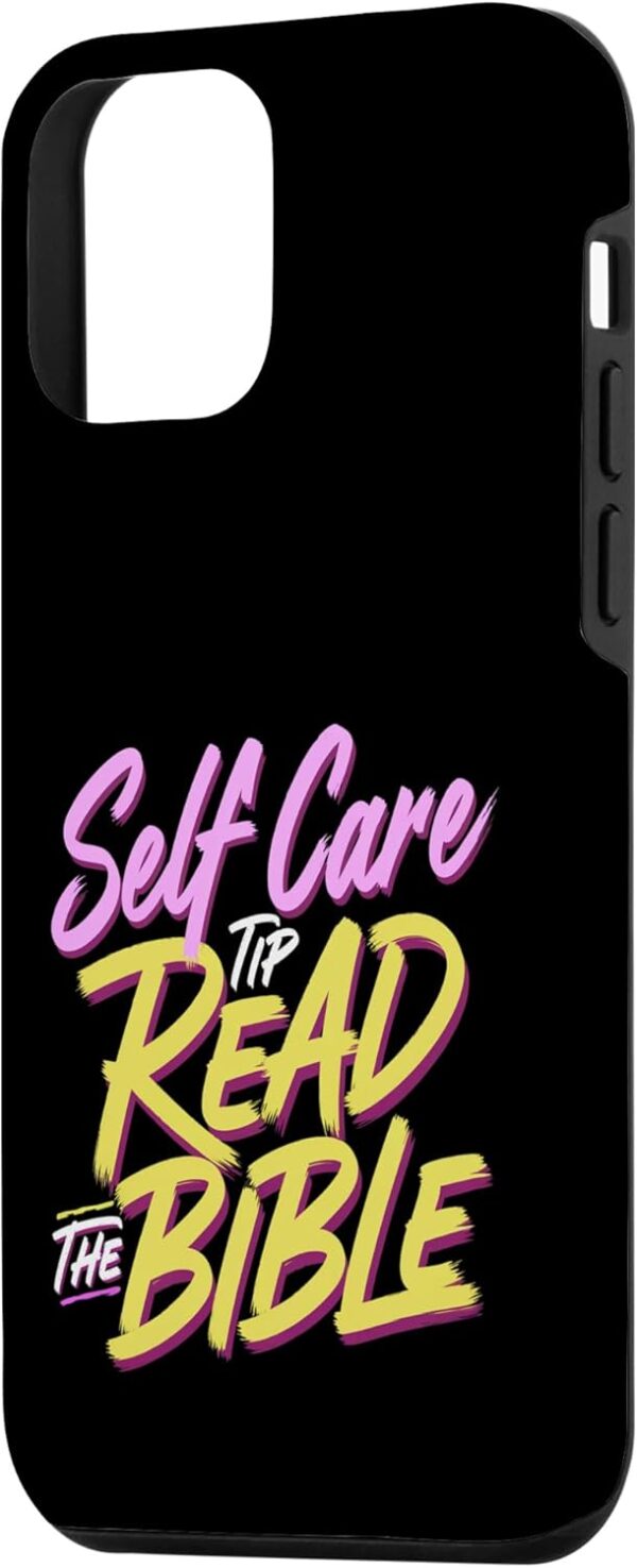 Self Care Tip Read The Bible Faith Inspiration ------ Case for iPhone 12 mini - Image 2